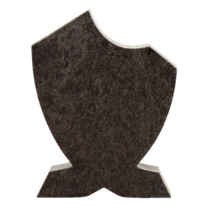 Gravstein modell 12, kunstnerisk skjoldform