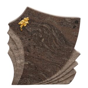 Gravstein modell 17, dekorativ vifteform