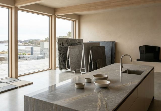 Gravstein i naturomgivelser